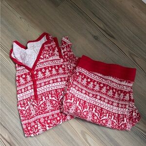 Little Sleepies Red and White Pajama Set